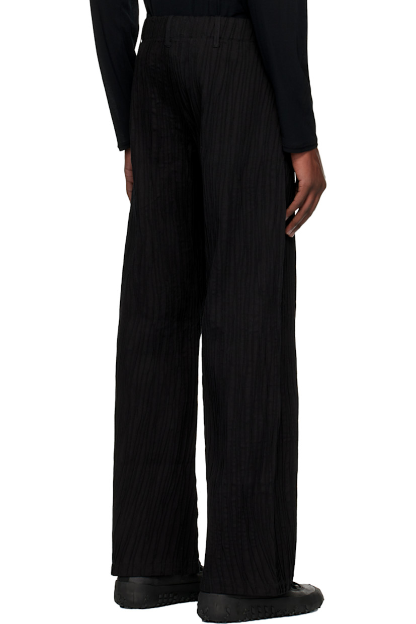 Hand-pleated cotton twill trousers.

· Belt loops
· Two-pocket styling
· Zip fly

Supplier color: Meteorite