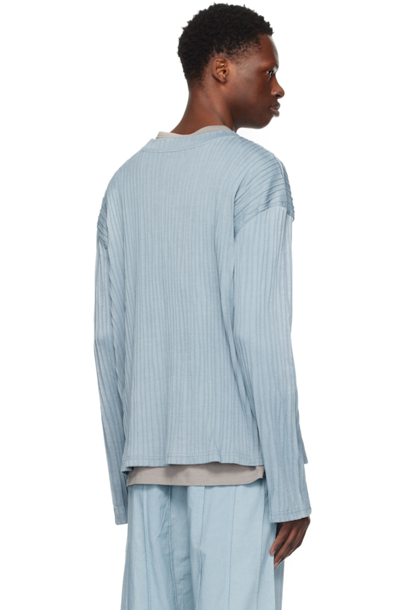 Hand-pleated cotton jersey T-shirt.

· Crewneck
· Dropped shoulders

Supplier color: Citadel