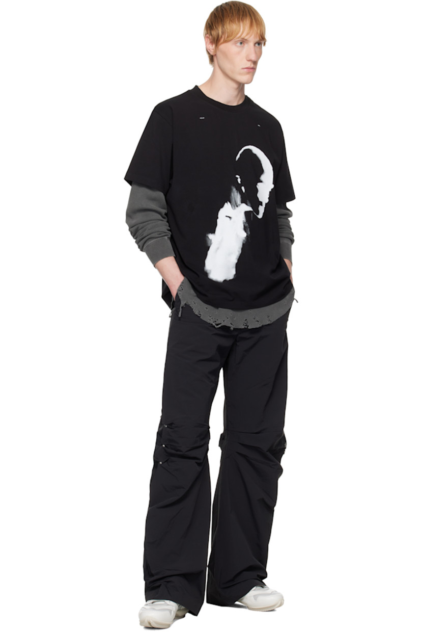 Stretch Supima cotton jersey T-shirt.

· Rib-knit crewneck
· Logo and graphic printed at front
· Text printed at back
· Central seam at back

Supplier color: Black