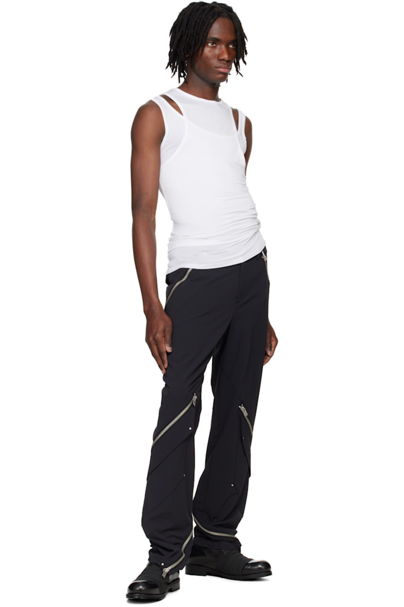 Stretch modal jersey tank top. 

· Layered construction 
· Crewneck
· Logo hardware at front 

Supplier color: White