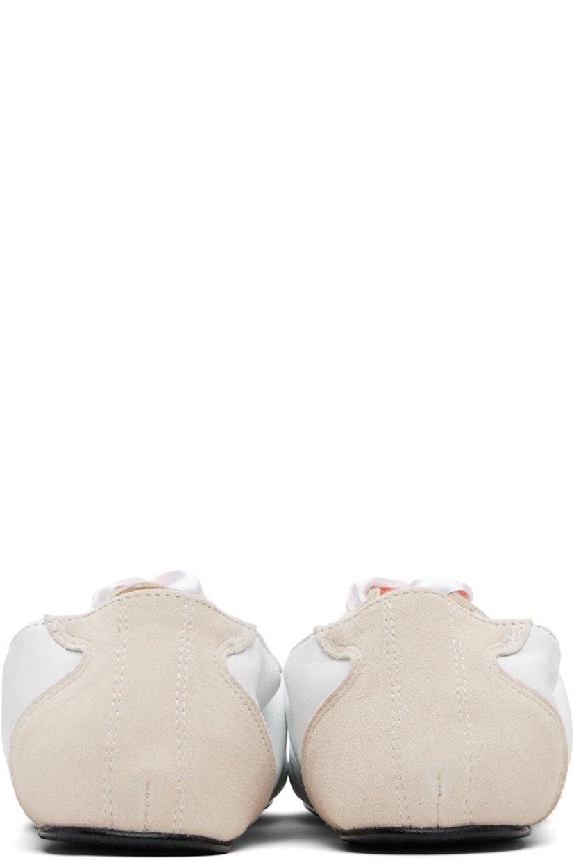 Low-top grained sheepskin and goatskin suede sneakers.

· Satin lace-up closure
· Logo patch at tongue
· Elasticized collar
· Buffed lambskin lining
· Crêpe rubber sole

Supplier color: White