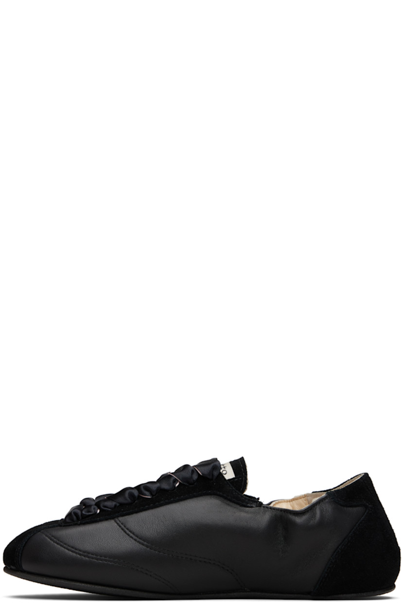 Low-top grained sheepskin and goatskin suede sneakers.

· Lace-up closure
· Logo patch at tongue
· Elasticized collar
· Buffed lambskin lining
· Crêpe rubber sole

Supplier color: Black