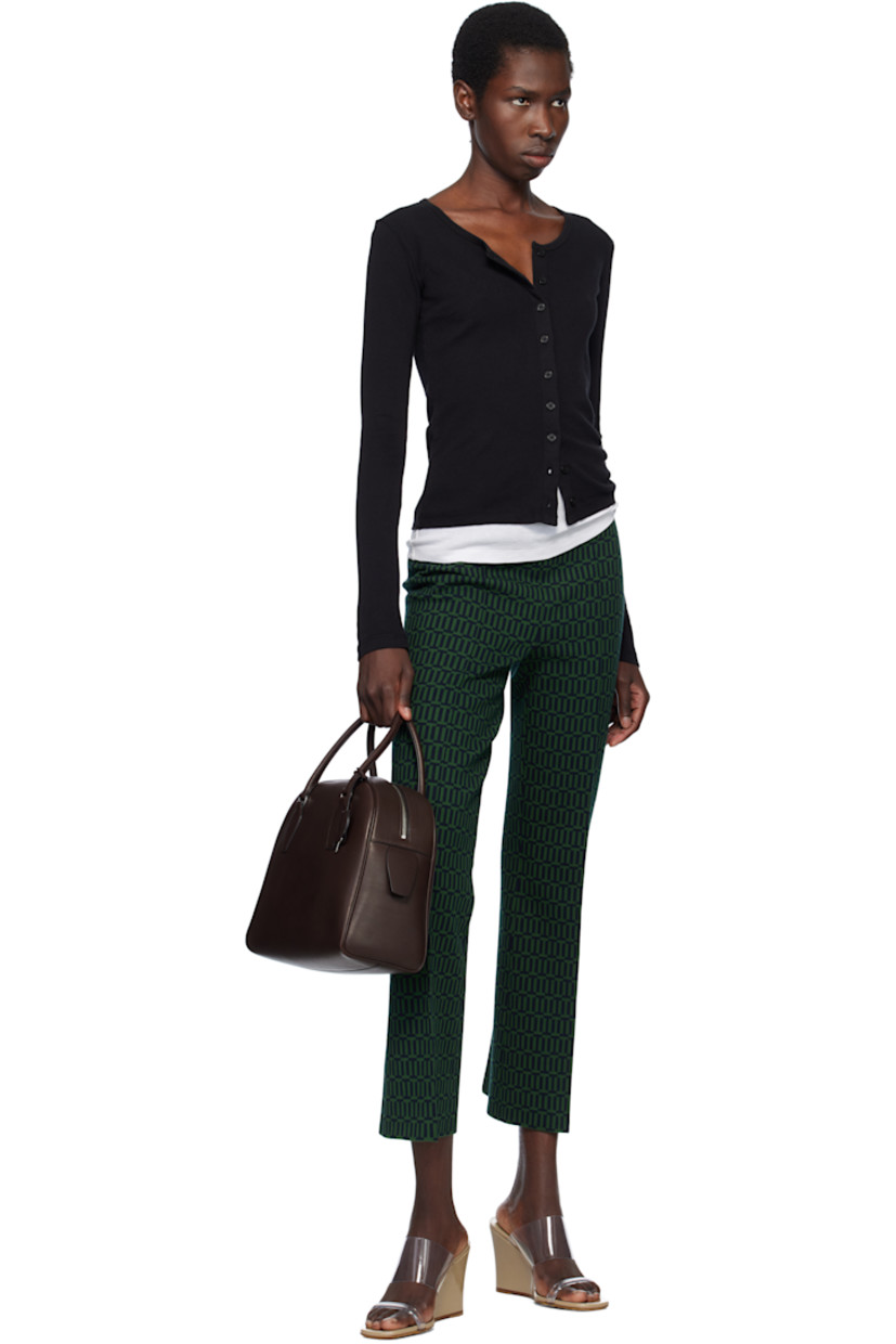 Cotton ribbed jersey cardigan.

· Scoop neck
· Button closure 

Supplier color: Black