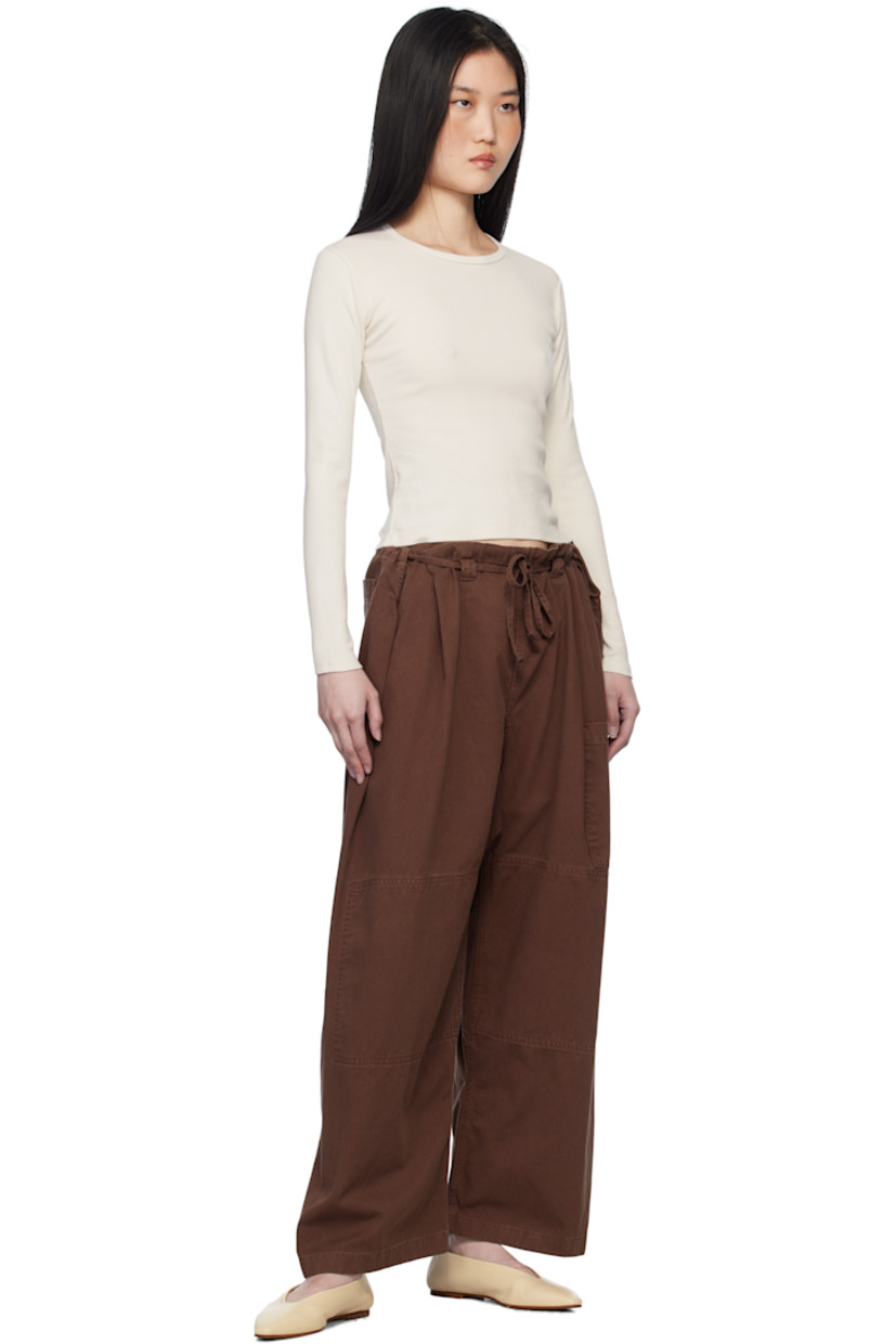 Cotton jersey T-shirt. Rib-knit crewneck. 

Supplier color: Birch