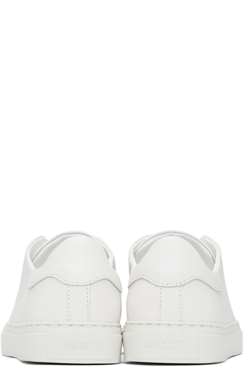 Handcrafted low-top LWG-certified buffed leather sneakers in white.

· Lace-up closure
· Padded tongue and collar
· Logo stamp at outer side
· Removable cushioned footbed
· Suede and buffed leather lining
· Logo embossed at rubber midsole
· Treaded rubber sole

Supplier color: White