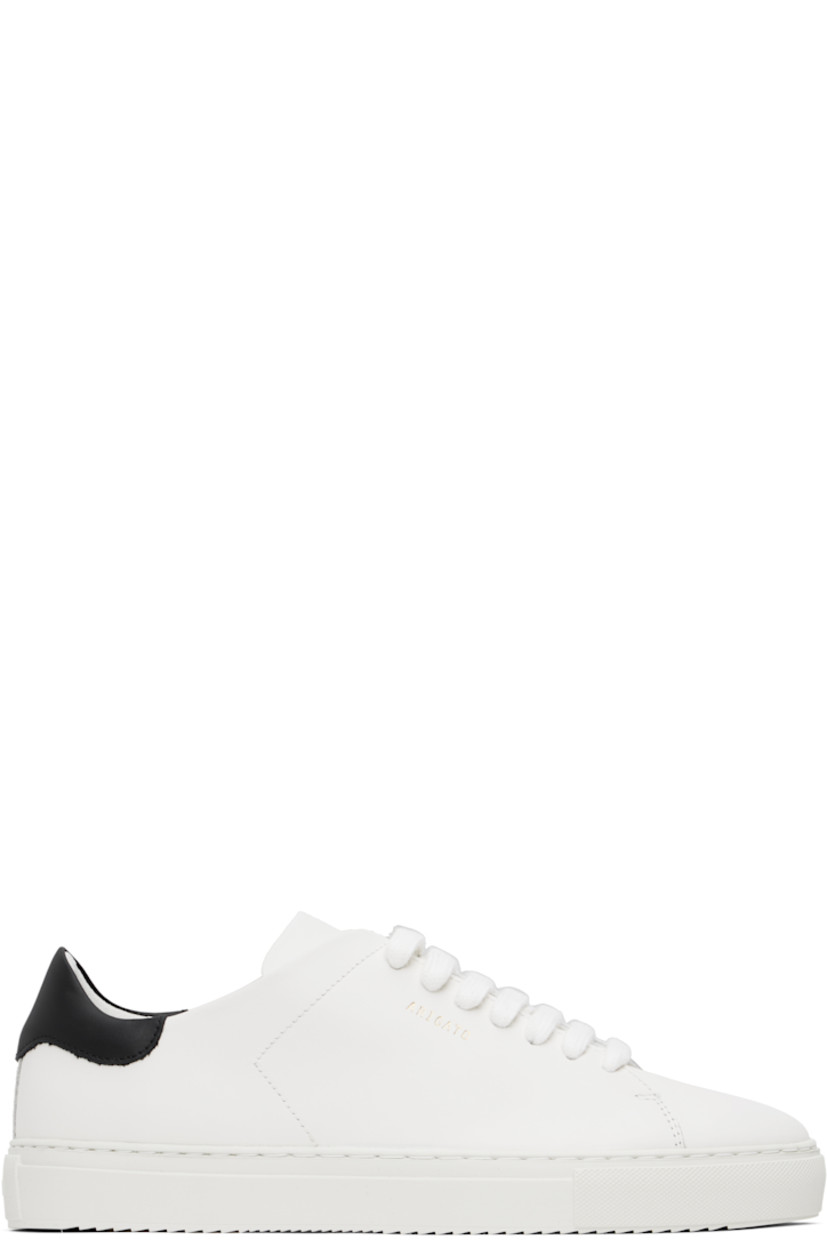 Handcrafted low-top LWG-certified buffed leather sneakers in white and black.

· Lace-up closure
· Padded tongue and collar
· Logo stamp at outer side
· Buffed leather and microfiber lining
· Logo embossed at midsole
· Treaded rubber sole

Supplier color: White/Black