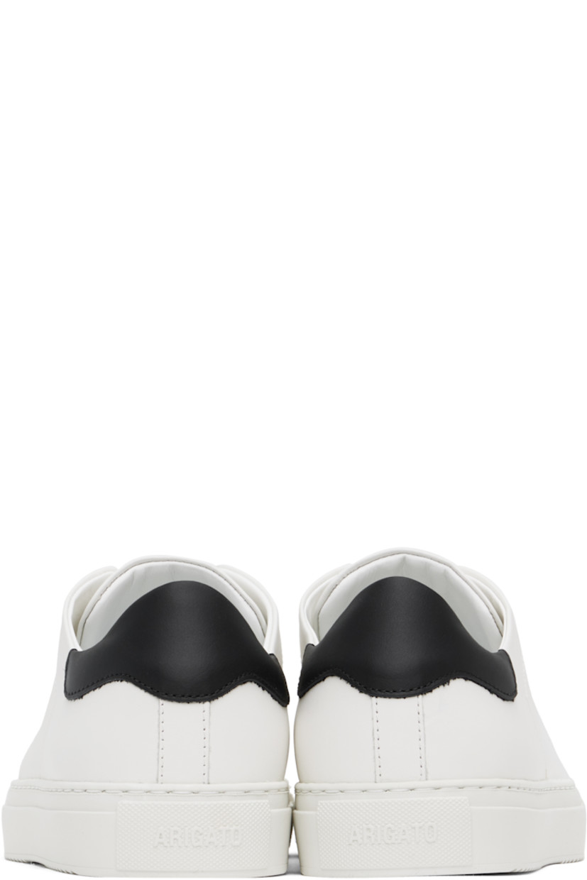 Handcrafted low-top LWG-certified buffed leather sneakers in white and black.

· Lace-up closure
· Padded tongue and collar
· Logo stamp at outer side
· Buffed leather and microfiber lining
· Logo embossed at midsole
· Treaded rubber sole

Supplier color: White/Black