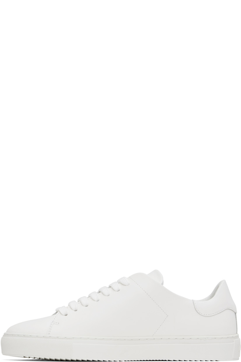 Handcrafted low-top LWG-certified buffed leather sneakers in white.

· Lace-up closure
· Padded tongue and heel collar
· Logo stamp at outer side
· Buffed leather and suede lining
· Logo embossed at midsole
· Treaded rubber sole

Supplier color: White
