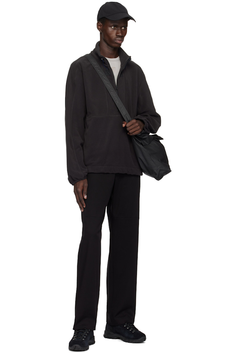 Stretch cotton twill cargo pants. Piping throughout. 

· Paneled construction
· Belt loops at partially elasticized waistband
· Two-pocket styling
· Zip-fly 
· Zip pocket at outseams

Available exclusively at SSENSE.

Supplier color: Black