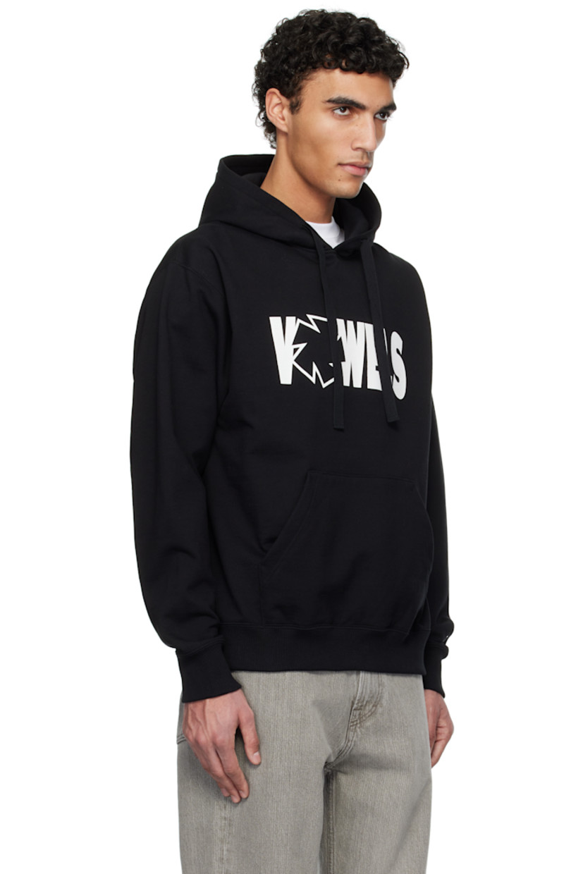 French terry hoodie.

· Drawstring at hood
· Logo printed at chest
· Kangaroo pocket
· Rib-knit hem and cuffs
· Dropped shoulders
· Logo embroidered at cuff

Supplier color: Black