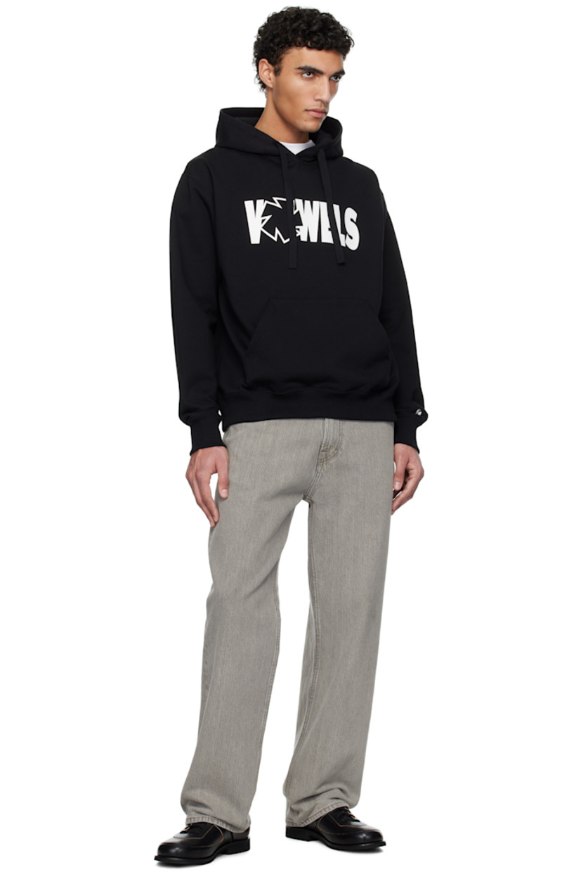 French terry hoodie.

· Drawstring at hood
· Logo printed at chest
· Kangaroo pocket
· Rib-knit hem and cuffs
· Dropped shoulders
· Logo embroidered at cuff

Supplier color: Black