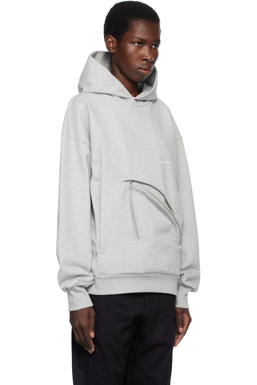 French terry hoodie.

· Logo printed at chest
· Zip closure at asymmetric kangaroo pocket
· Rib-knit hem and cuffs
· Dropped shoulders

Part of the 8.0 collection.

Supplier color: Grey