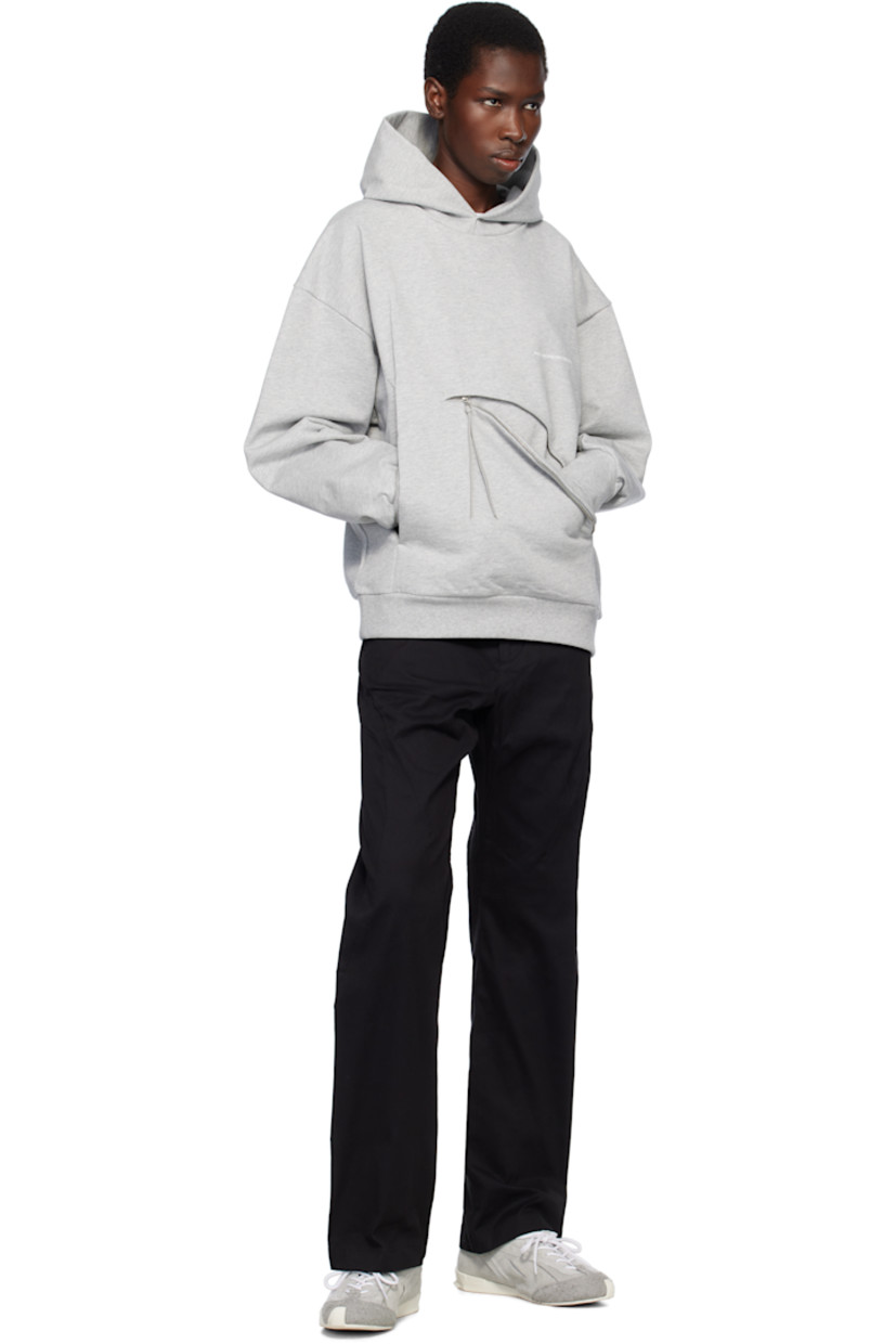 French terry hoodie.

· Logo printed at chest
· Zip closure at asymmetric kangaroo pocket
· Rib-knit hem and cuffs
· Dropped shoulders

Part of the 8.0 collection.

Supplier color: Grey