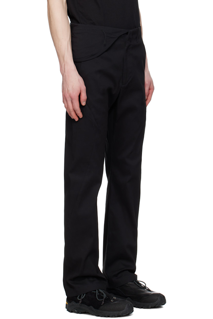 GRANTEX© stretch cotton Bedford cord trousers. 

· Slim-fit
· Belt loops at elasticized waistband
· Two-pocket styling
· Zip fly
· Taffeta panel with zip pocket at waist
· Twisted outseams
· Concealed seam pocket at outseam

Part of the 8.0 collection.  

Supplier color: Black