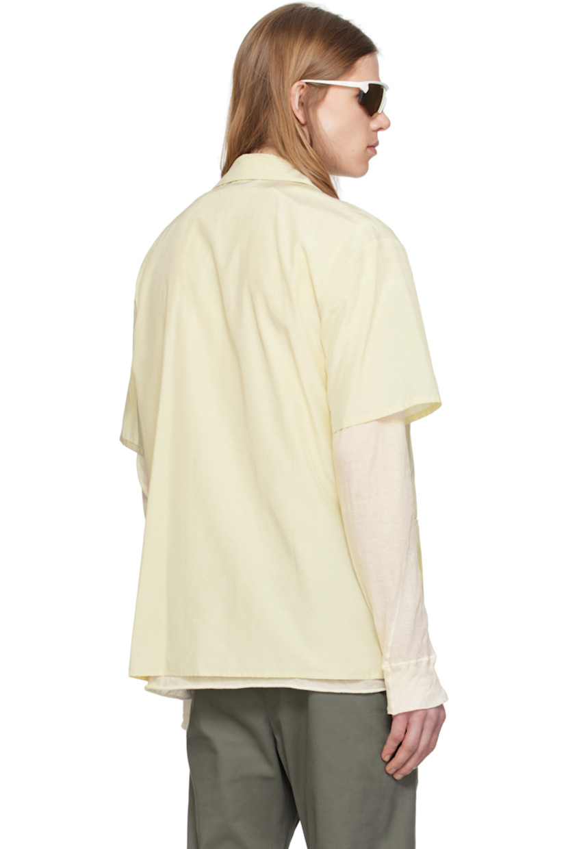 Lightweight silk- and cotton-blend sateen shirt. 

· Spread collar
· Zip closure
· Welt pockets
· Dropped shoulders

Part of the 8.0 collection.

Supplier color: Yellow