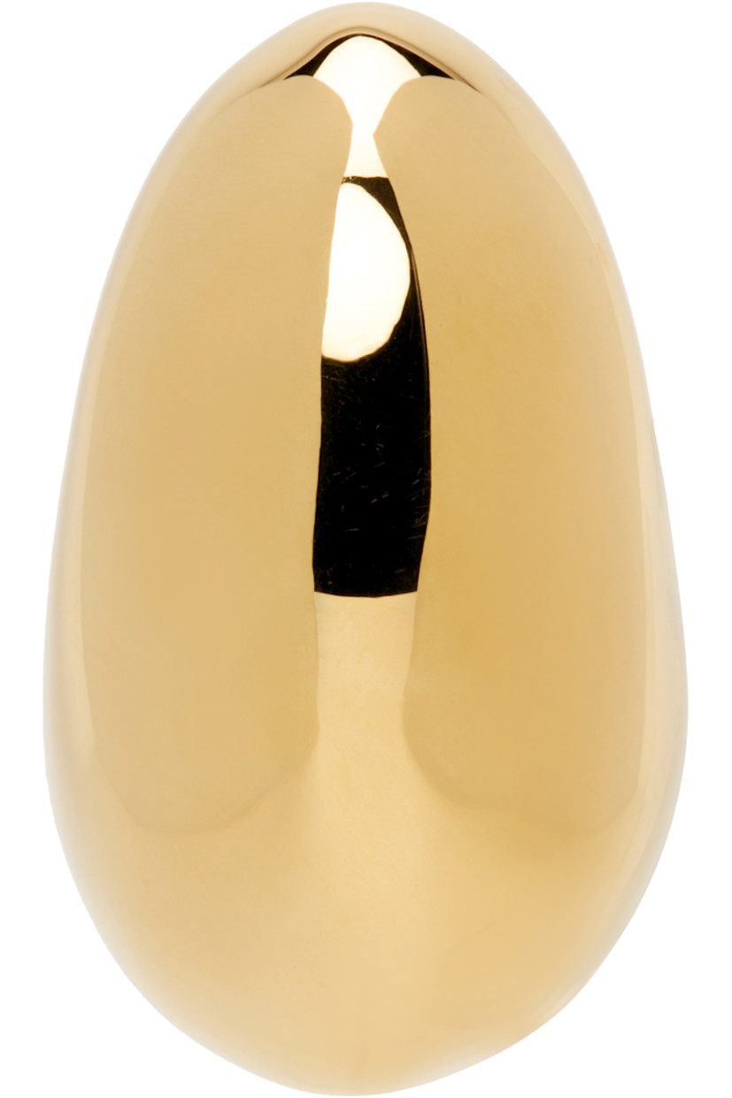 Single stud earring in 18k gold-plated recycled sterling silver.

· Post-stud fastening
· H1" x D1"

Supplier color: Recycled sterling silver/18k gold plated
