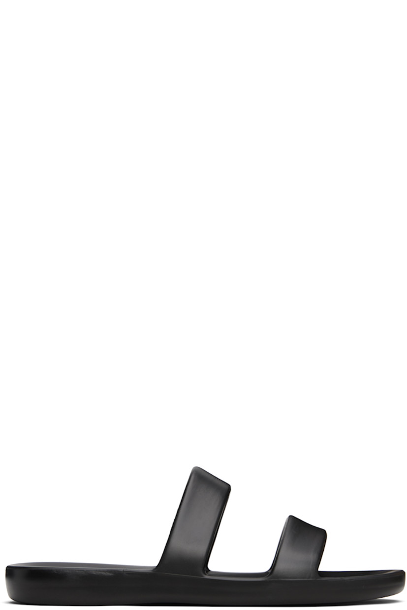 Lightweight foam rubber flat sandals in black.

· Open toe
· Logo embossed at molded footbed
· Treaded foam rubber sole

Supplier color: Black