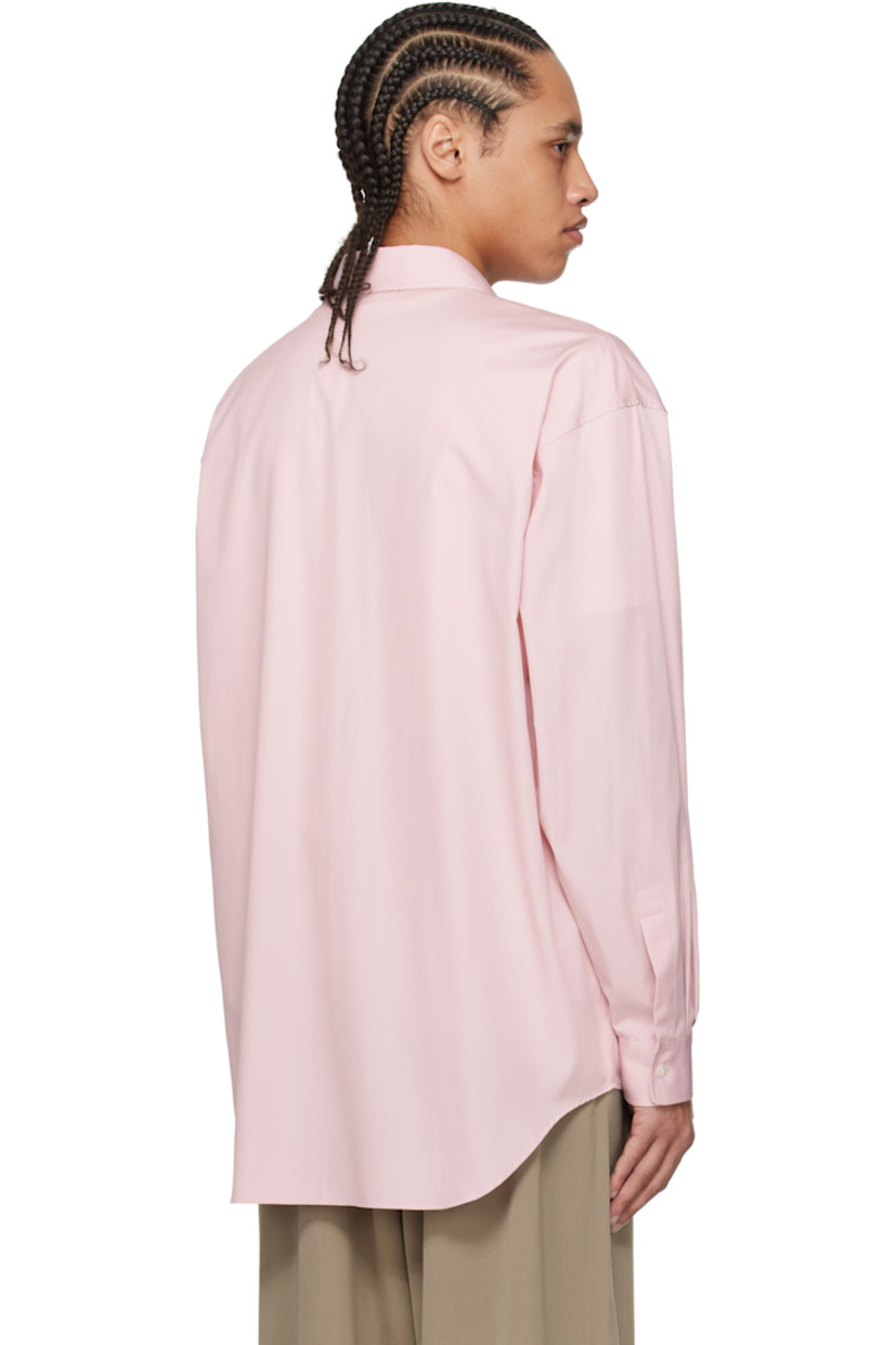Relaxed-fit cotton poplin shirt. 

· Spread collar
· Button closure
· Shirttail hem
· Dropped shoulders
· Single-button barrel cuffs
· Mother-of-pearl hardware

Supplier color: Pink