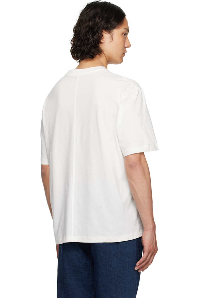 Oversized Supima cotton jersey T-shirt.

· Rib-knit crewneck
· Dropped shoulders
· Central seam at back

Supplier color: White