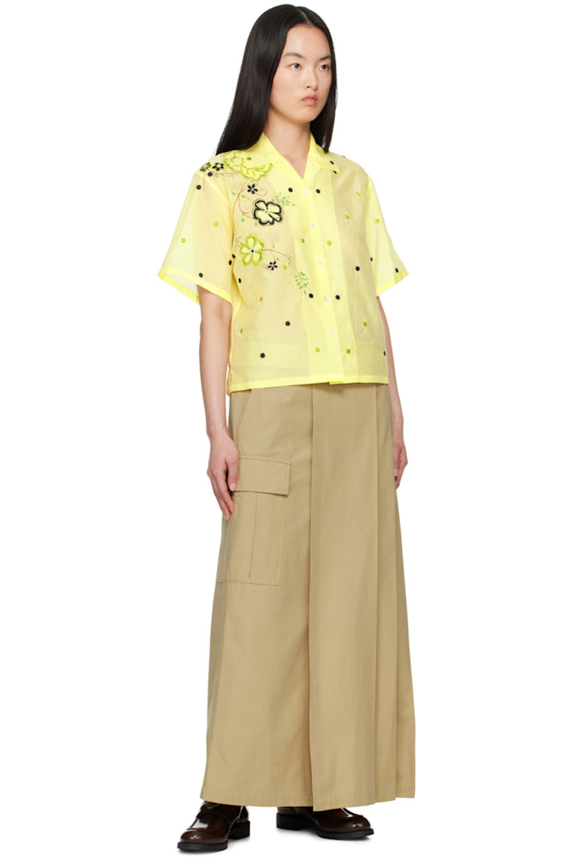 Cotton ripstop maxi skirt. Pleats throughout.

· Belt loops and detachable cinch belt
· Two-pocket styling
· Vent at front
· Cargo pocket at side seams
· Embroidered logo patch at cargo pocket
· Unlined

Supplier color: Beige