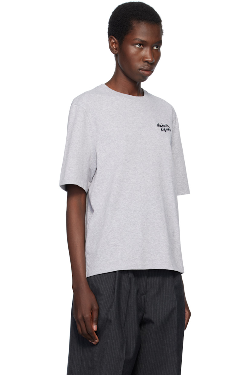 Cotton jersey T-shirt.

· Rib-knit crewneck
· Logo embroidered at chest

Supplier color: Light grey melange