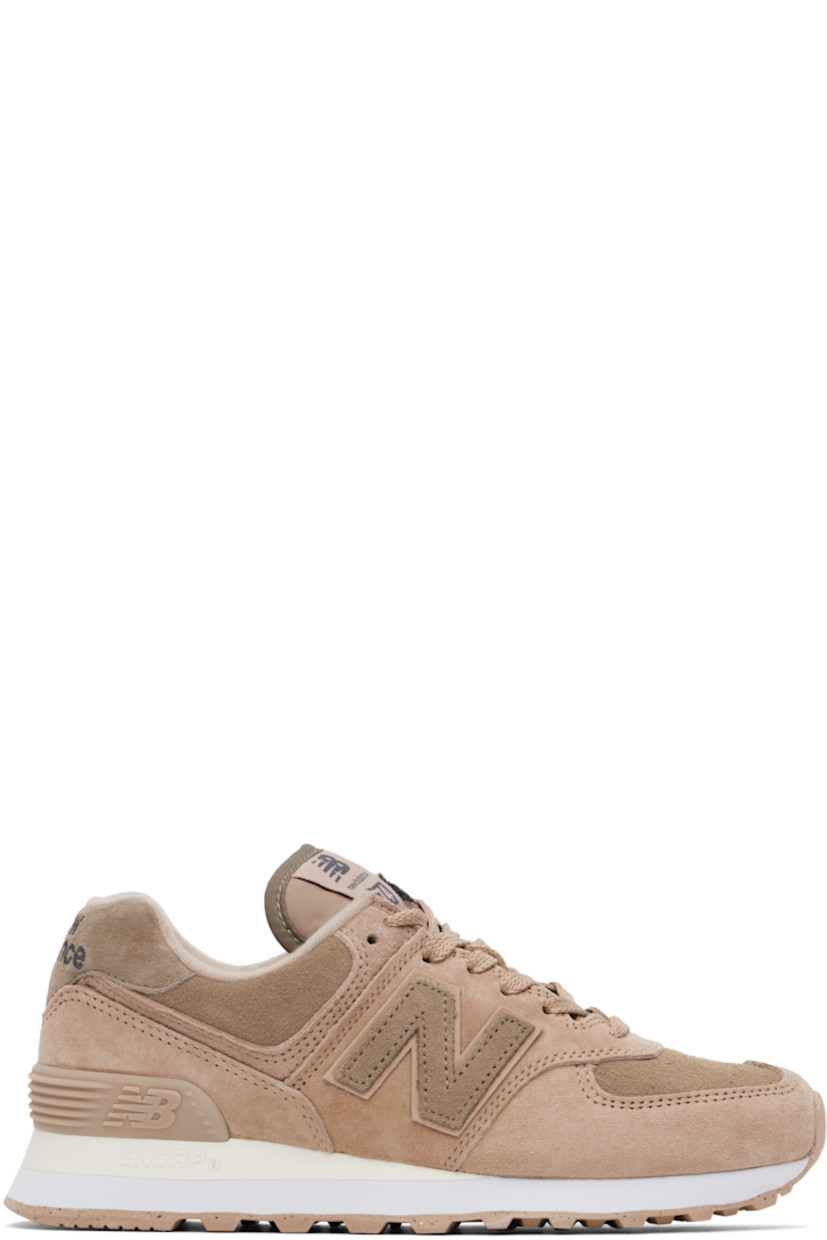 Low-top nubuck pigskin and suede sneakers in taupe.

· Lace-up closure
· Logo flag at padded tongue
· Padded collar
· Logo appliqué at sides
· Logo embroidered at heel tab
· Logo-embossed rubberized trim at heel counter
· Brushed jersey lining
· ENCAP® foam rubber midsole
· Treaded rubber sole

Supplier color: Flat taupe/Mushroom/Sea salt