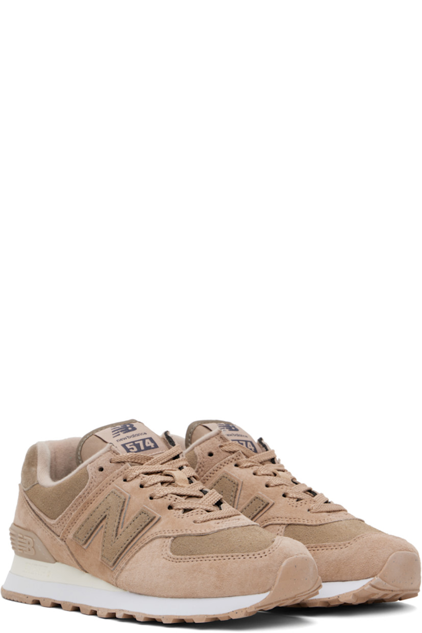 Low-top nubuck pigskin and suede sneakers in taupe.

· Lace-up closure
· Logo flag at padded tongue
· Padded collar
· Logo appliqué at sides
· Logo embroidered at heel tab
· Logo-embossed rubberized trim at heel counter
· Brushed jersey lining
· ENCAP® foam rubber midsole
· Treaded rubber sole

Supplier color: Flat taupe/Mushroom/Sea salt