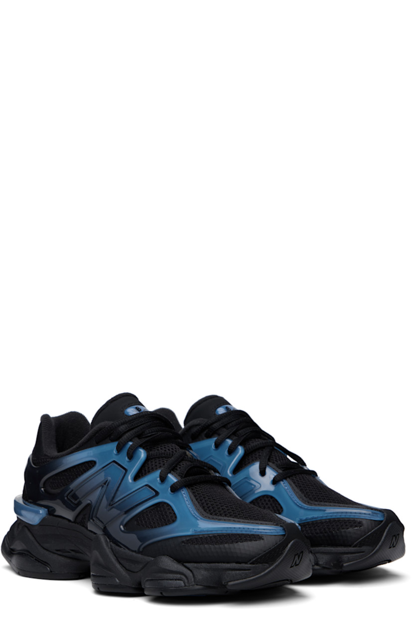 Low-top mesh and rubber sneakers in black and navy.

· Bonded trim throughout
· Lace-up closure
· Inset logo patch at padded tongue
· Padded collar
· Inset logo appliqué at sides
· Fleece lining
· CR stability device at heel
· ABZORB SBS foam rubber midsole
· Treaded rubber sole

Supplier color: Sea stone/Black