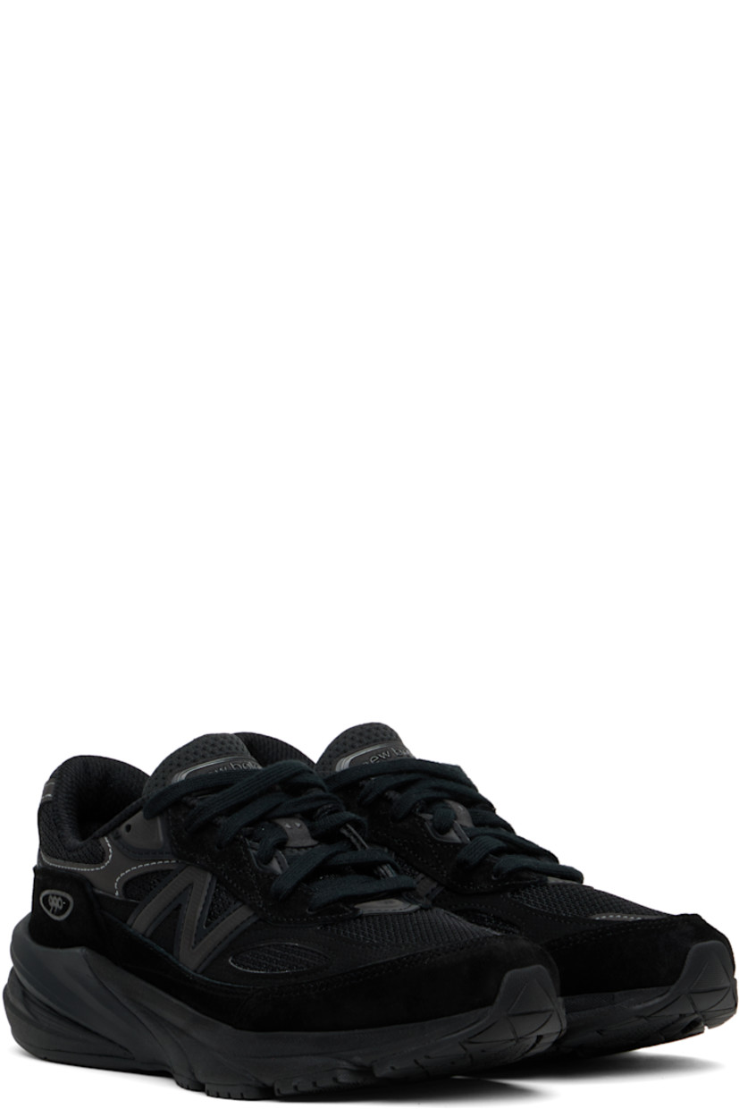 Low-top pigskin suede and mesh sneakers in black.

· Reflective trim throughout
· Logo embossed at vamp
· Lace-up closure
· Logo patch at padded tongue
· Padded collar
· Reflective logo appliqué at sides
· Logo-embossed at heel counter
· Mesh lining
· ENCAP® and FuelCell foam rubber midsole
· Treaded Ndurance™ rubber sole

Supplier color: Black
