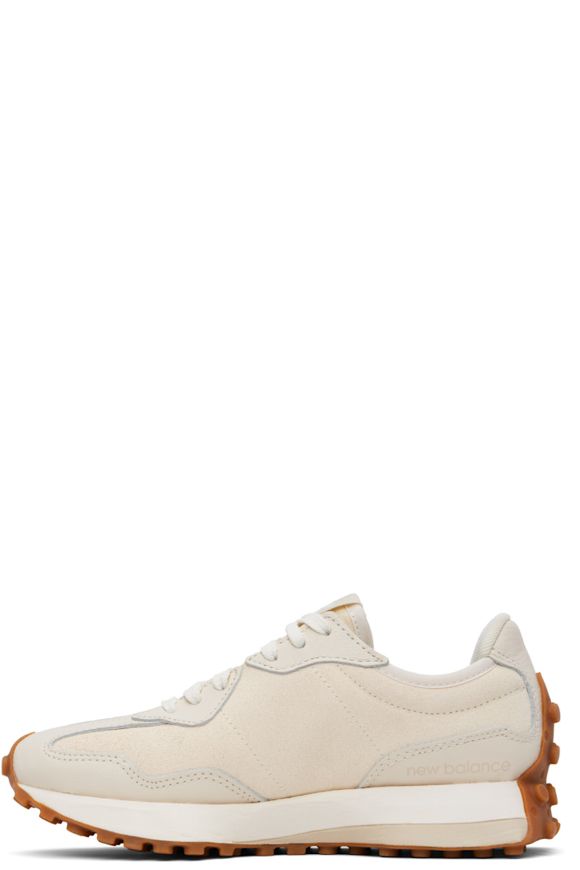Low-top suede and buffed leather sneakers in off-white.

· Lace-up closure
· Logo patch at padded tongue
· Padded collar
· Buffed leather logo at outer side
· Logo printed at inner side
· Mesh lining
· Foam rubber midsole
· Treaded rubber sole

Supplier color: Linen/Sea salt