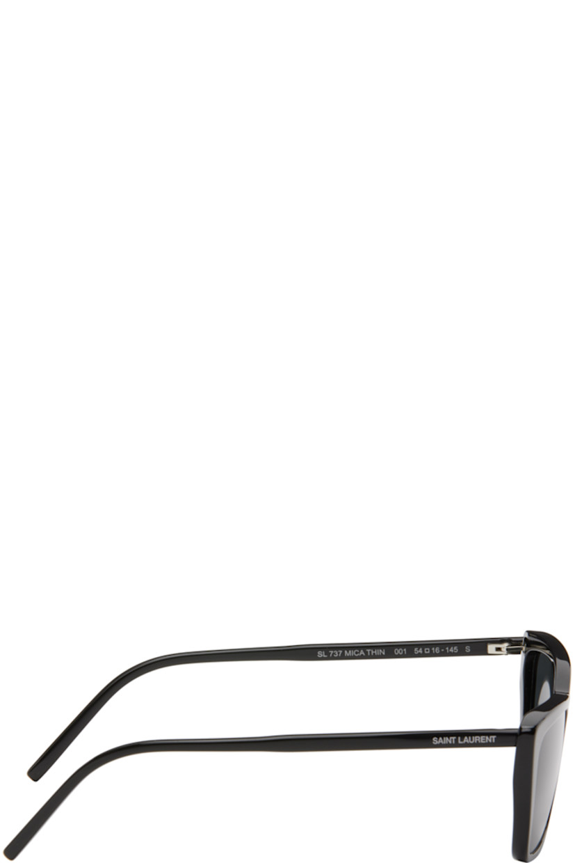 Cat-eye acetate-frame sunglasses in black. 

· Gray bio nylon lenses with 100% UVA/UVB protection
· Integrated nose pads
· Logo etched at temples
· Includes pouch
· Size: 54.16 145

Supplier color: Black