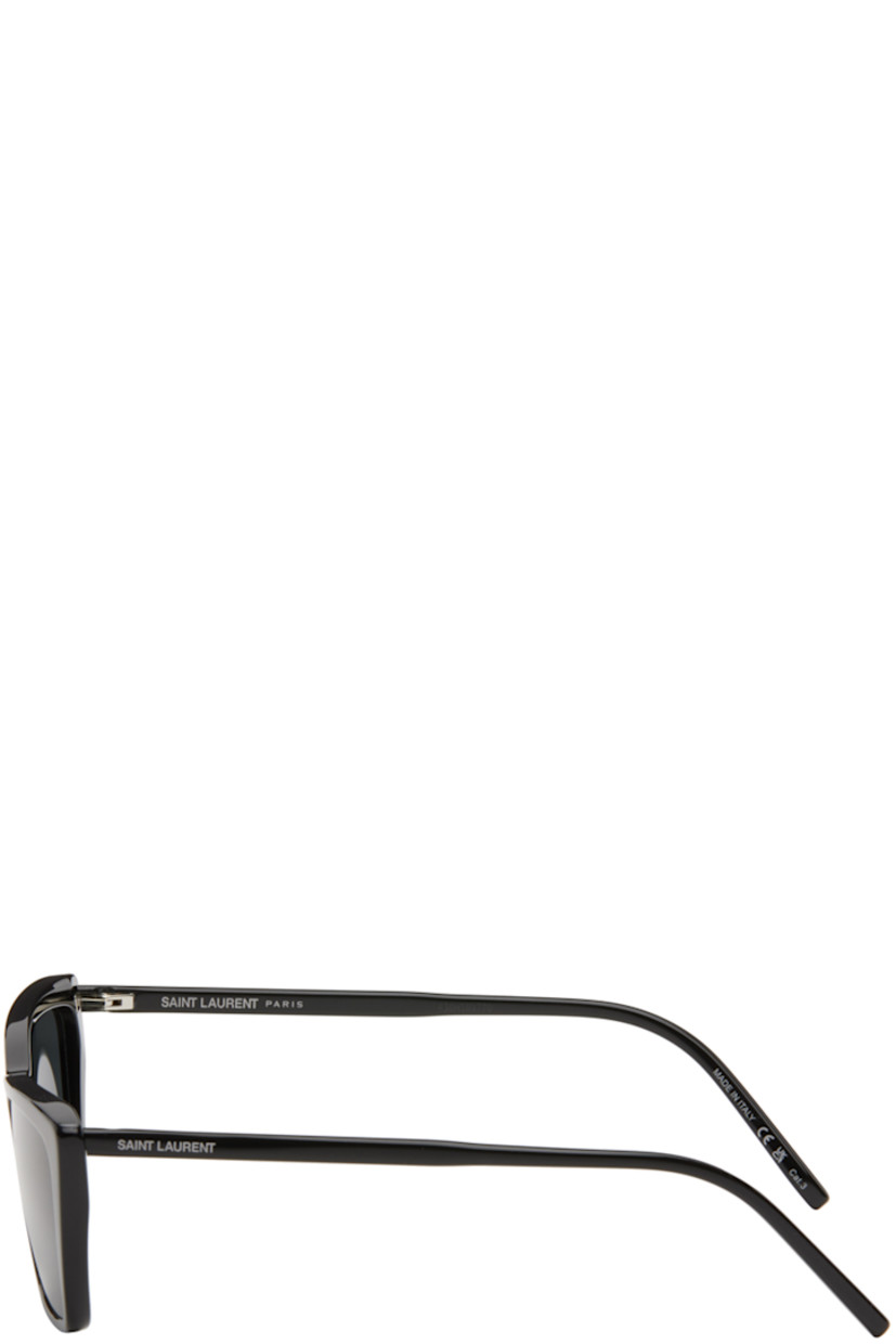 Cat-eye acetate-frame sunglasses in black. 

· Gray bio nylon lenses with 100% UVA/UVB protection
· Integrated nose pads
· Logo etched at temples
· Includes pouch
· Size: 54.16 145

Supplier color: Black
