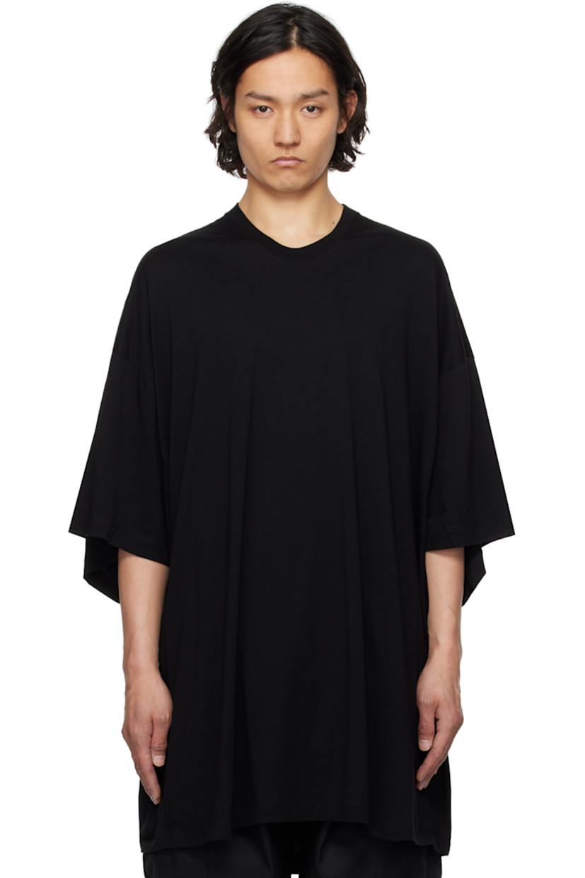 Cotton- and rayon-blend jersey T-shirt.

· Rib-knit crewneck 
· Dropped shoulders

Supplier color: Black