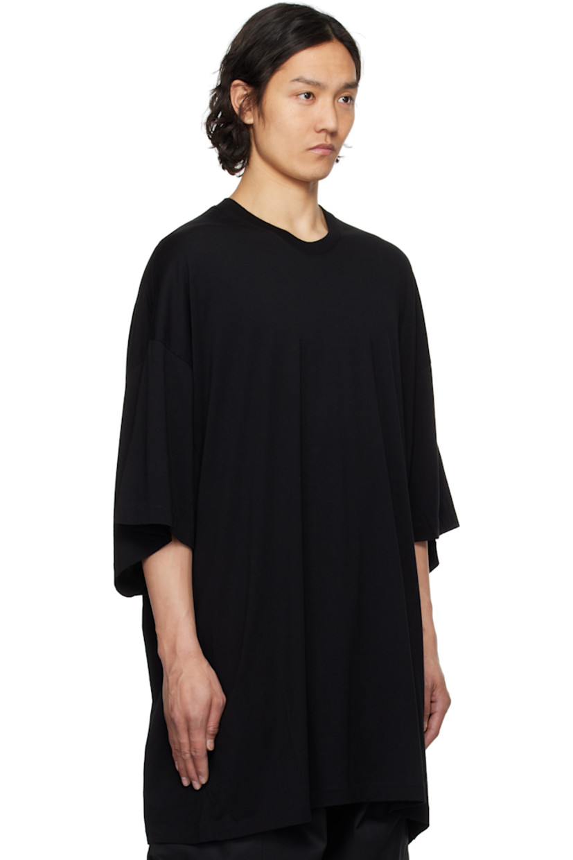 Cotton- and rayon-blend jersey T-shirt.

· Rib-knit crewneck 
· Dropped shoulders

Supplier color: Black