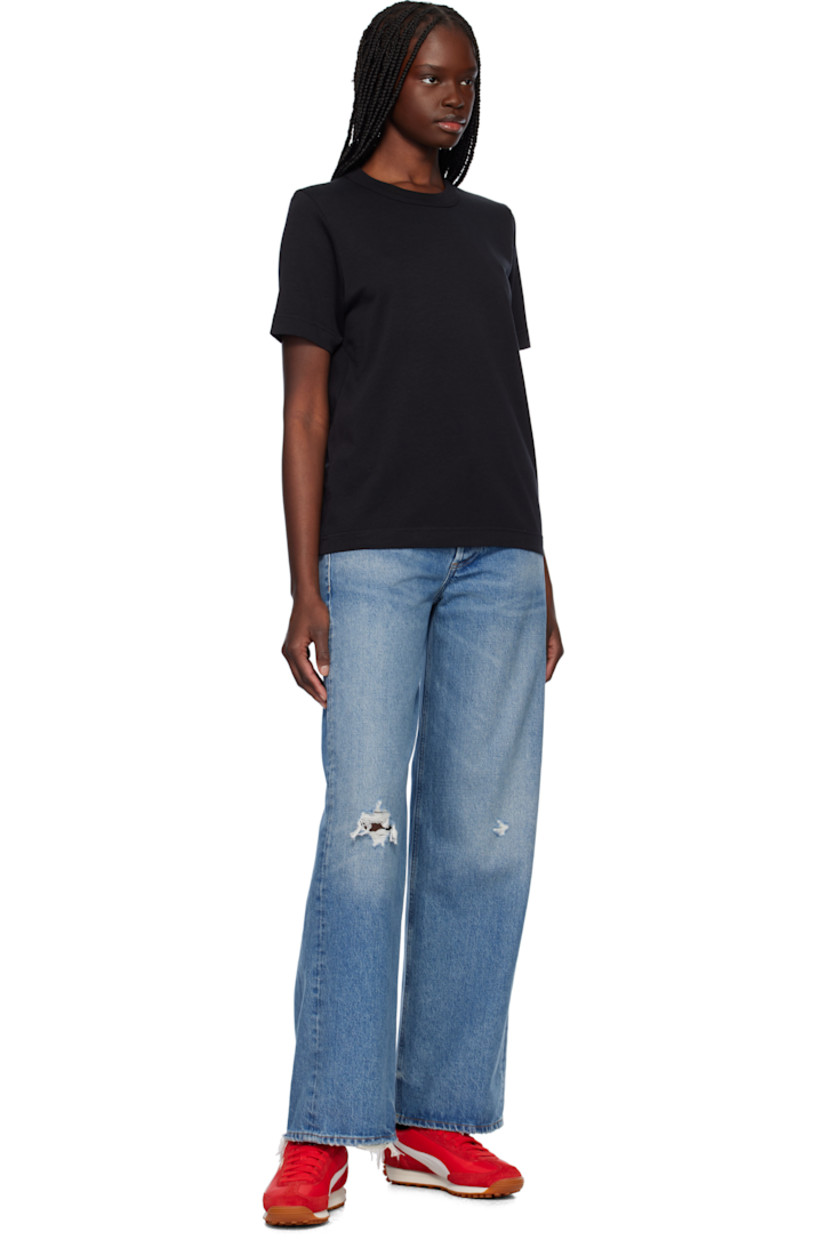 330 gsm Tencel™ lyocell- and pima cotton-blend jersey T-shirt. Rib-knit crewneck.

Supplier color: Black