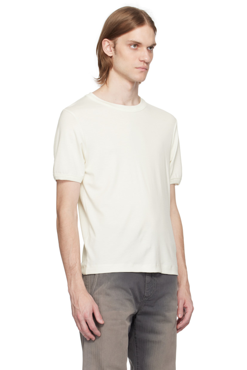 220 gsm stretch Tencel™- and Seacell™ lyocell-blend jersey T-shirt. Rib-knit crewneck and cuffs. 

Supplier color: Off-White