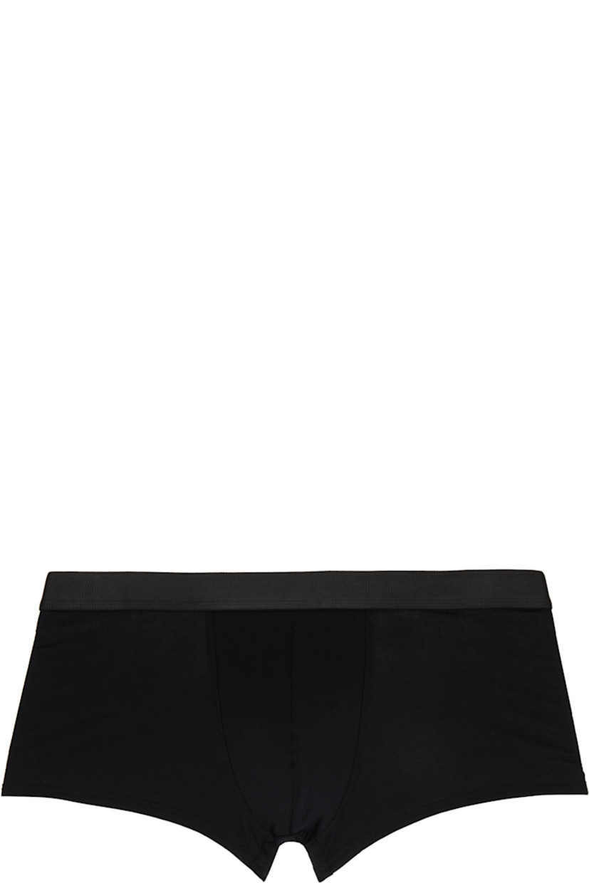 Pack of three stretch TENCEL™ lyocell jersey boxer briefs. 

· Moisture-wicking
· Low-rise
· Logo-woven elasticized waistband
· Partially lined

Supplier color: Black