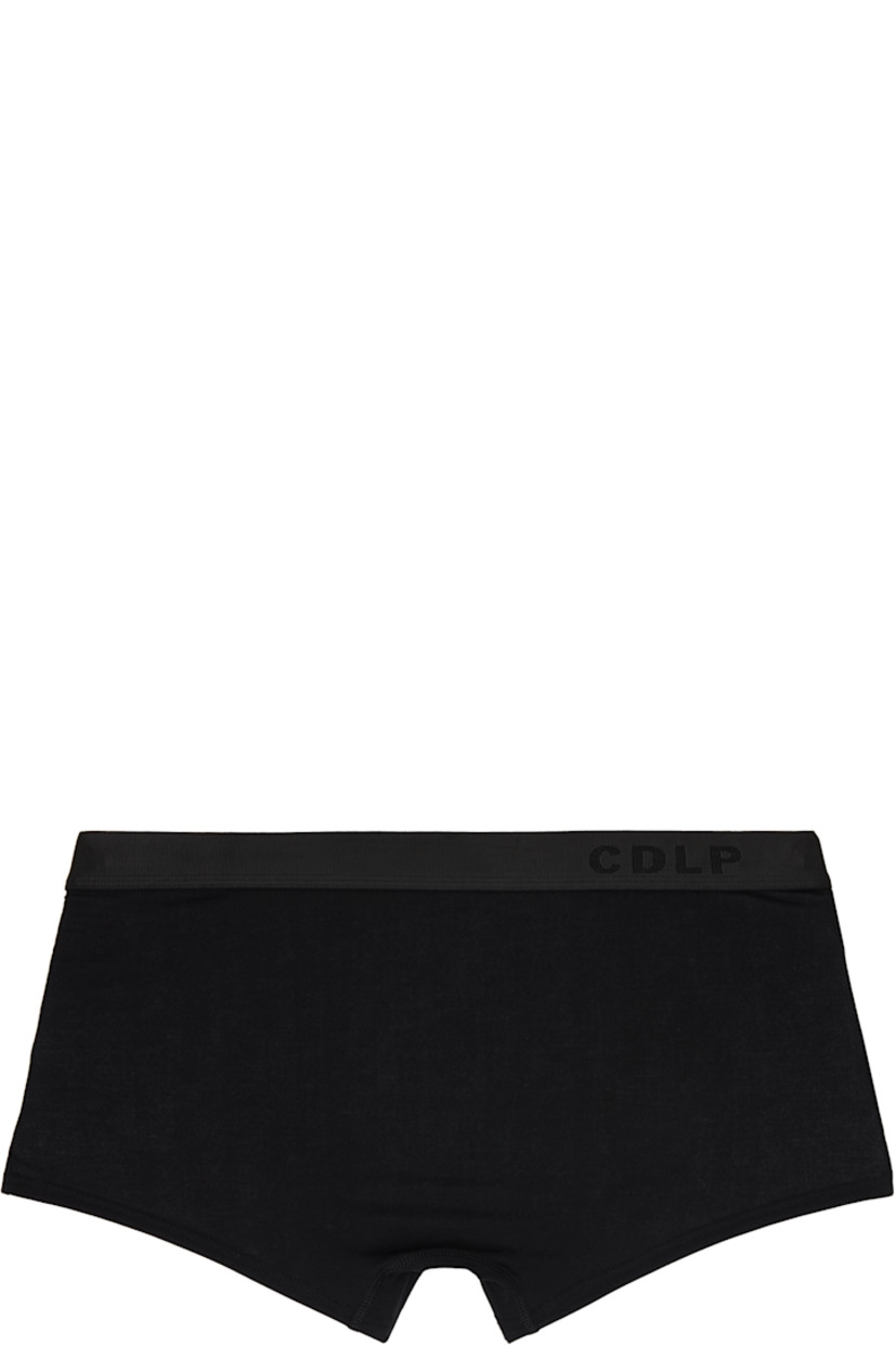 Pack of three stretch TENCEL™ lyocell jersey boxer briefs. 

· Moisture-wicking
· Low-rise
· Logo-woven elasticized waistband
· Partially lined

Supplier color: Black