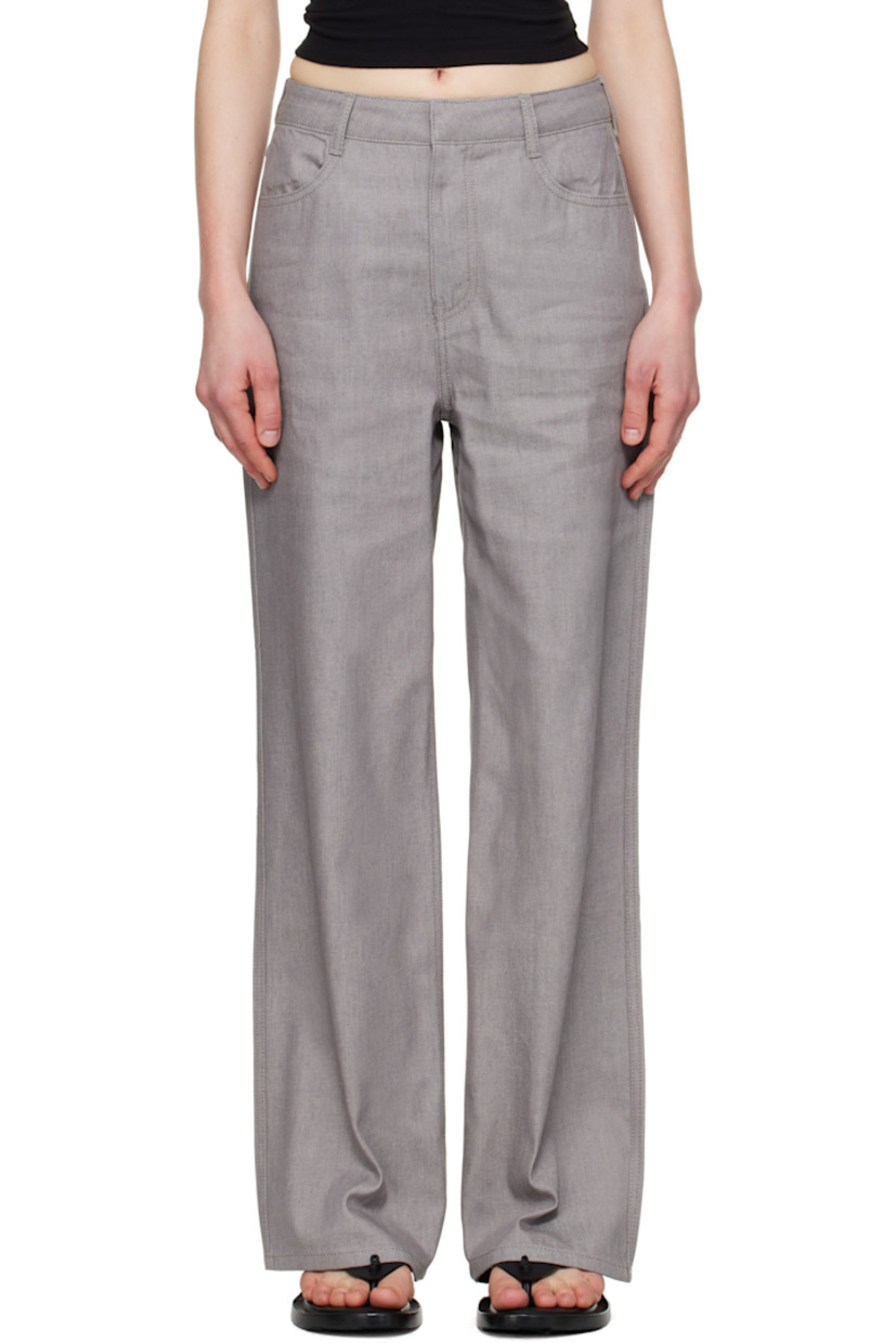 Straight-leg non-stretch denim jeans. 

· Belt loops
· Four-pocket styling
· Zip fly

Supplier color: Light grey