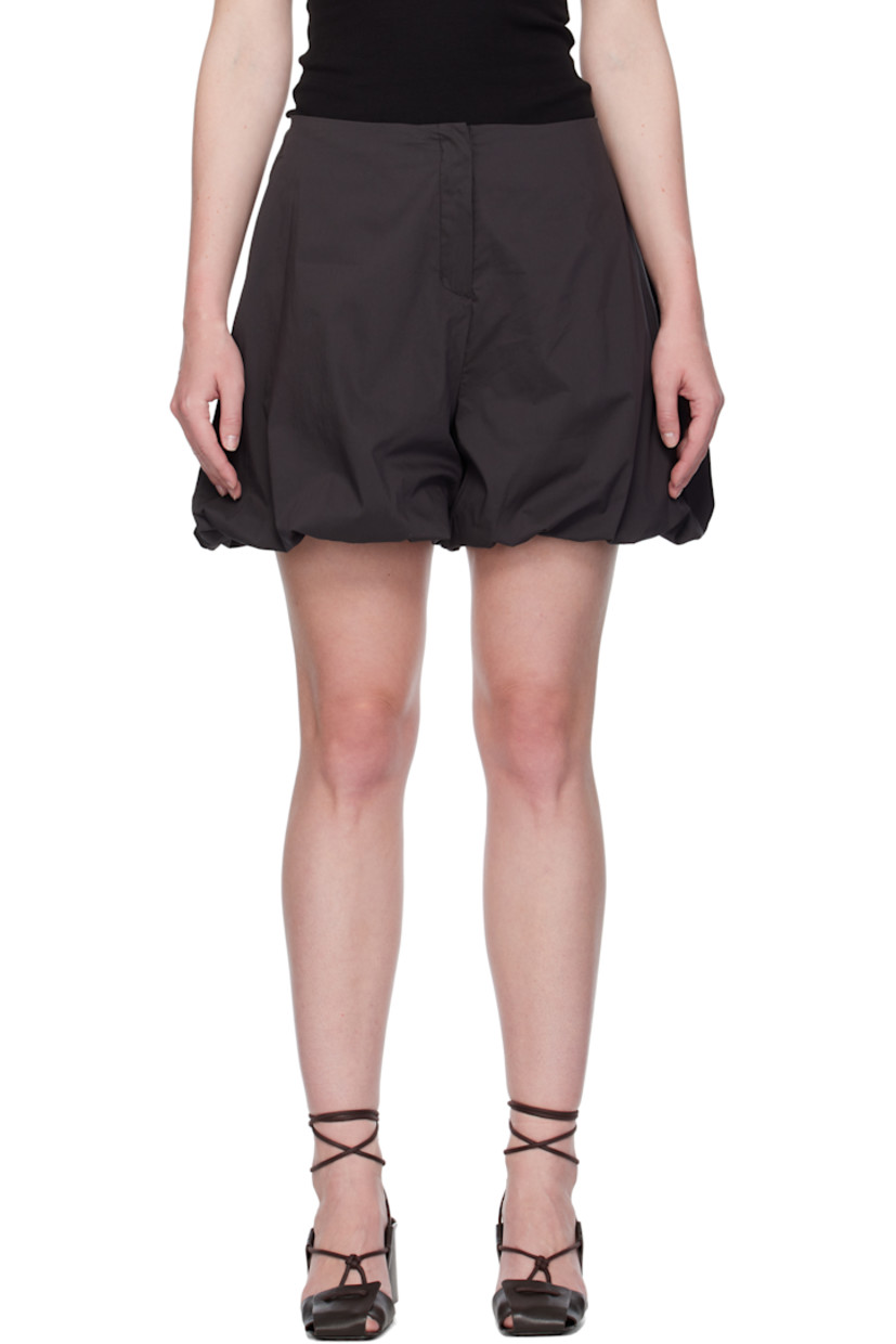 Cotton-blend poplin shorts.

· Puff construction
· Two-pocket styling
· Zip fly
· Fully lined

Supplier color: Charcoal