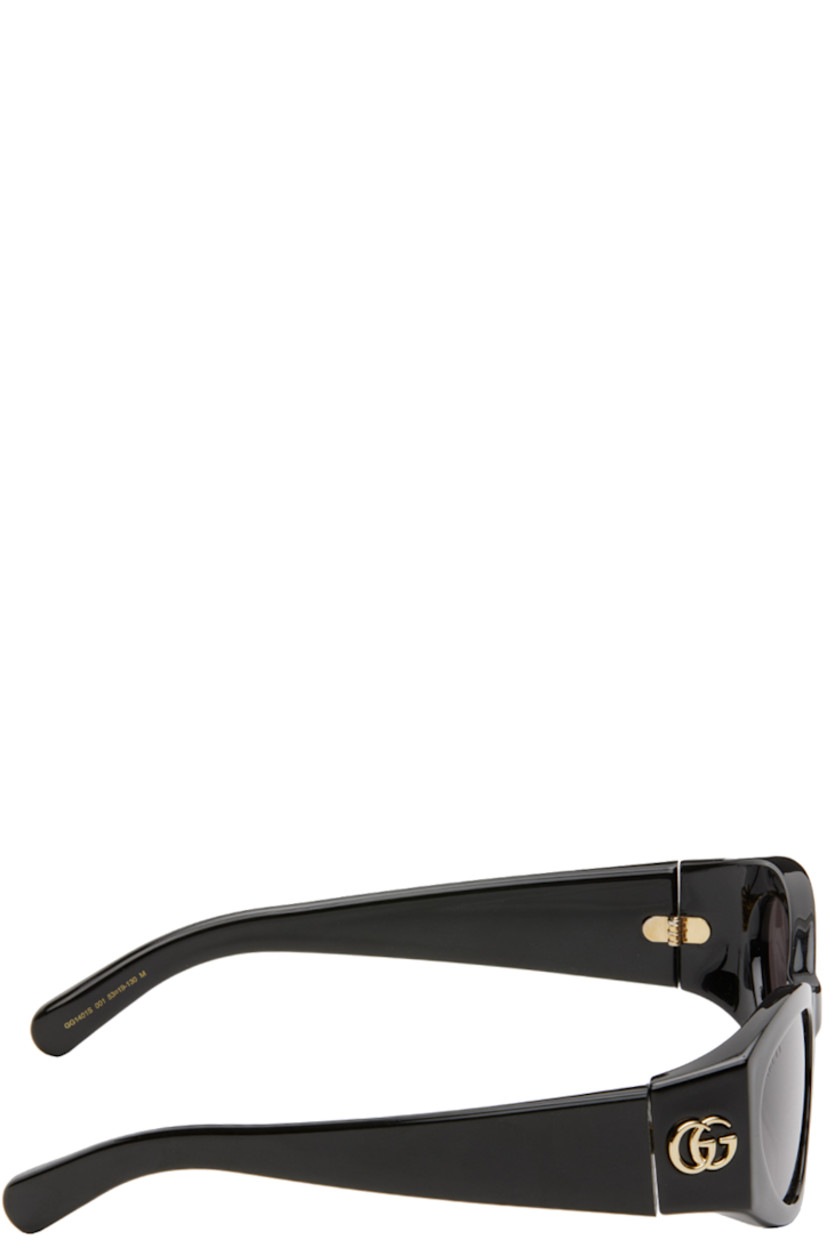 Cat-eye acetate-frame sunglasses in black.

· Gray lenses
· 100% UV protection, Category 3
· Logo etched at lens
· Integrated nose pads
· Logo hardware at hinges
· Includes velvet case
· Size: 53.19 130

Supplier color: Black