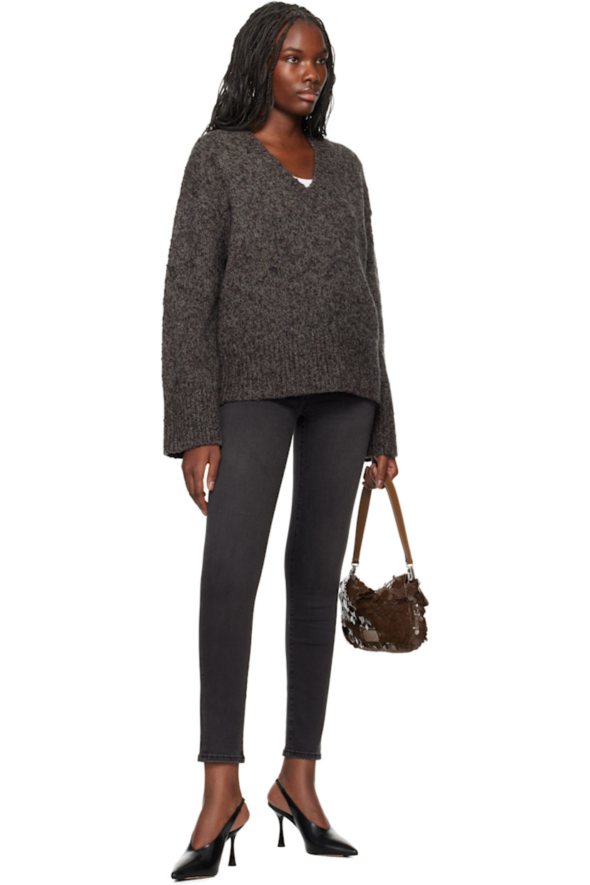 Skinny-fit stretch cotton- and modal-blend denim jeans. Fading and whiskering throughout.

· High-rise
· Belt loops
· Five-pocket styling
· Zip-fly
· Logo-engraved hardware

Supplier color: Kerry