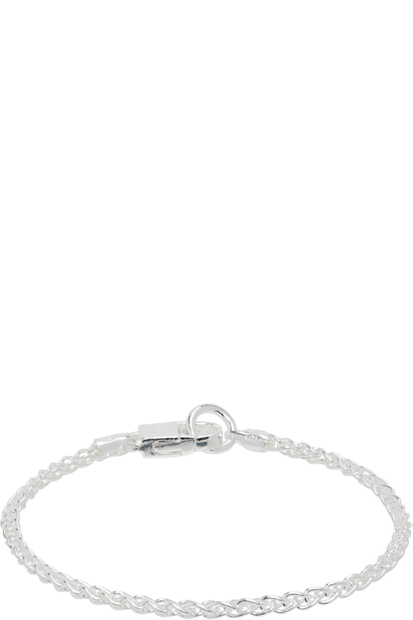 Rope chain bracelet in sterling silver. 

· Logo-engraved lobster-clasp fastening
· Anti-tarnish coating
· Includes polishing cloth

Supplier color: Silver