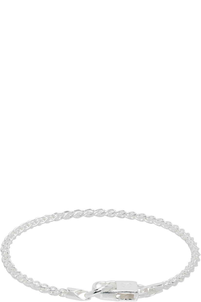 Rope chain bracelet in sterling silver. 

· Logo-engraved lobster-clasp fastening
· Anti-tarnish coating
· Includes polishing cloth

Supplier color: Silver