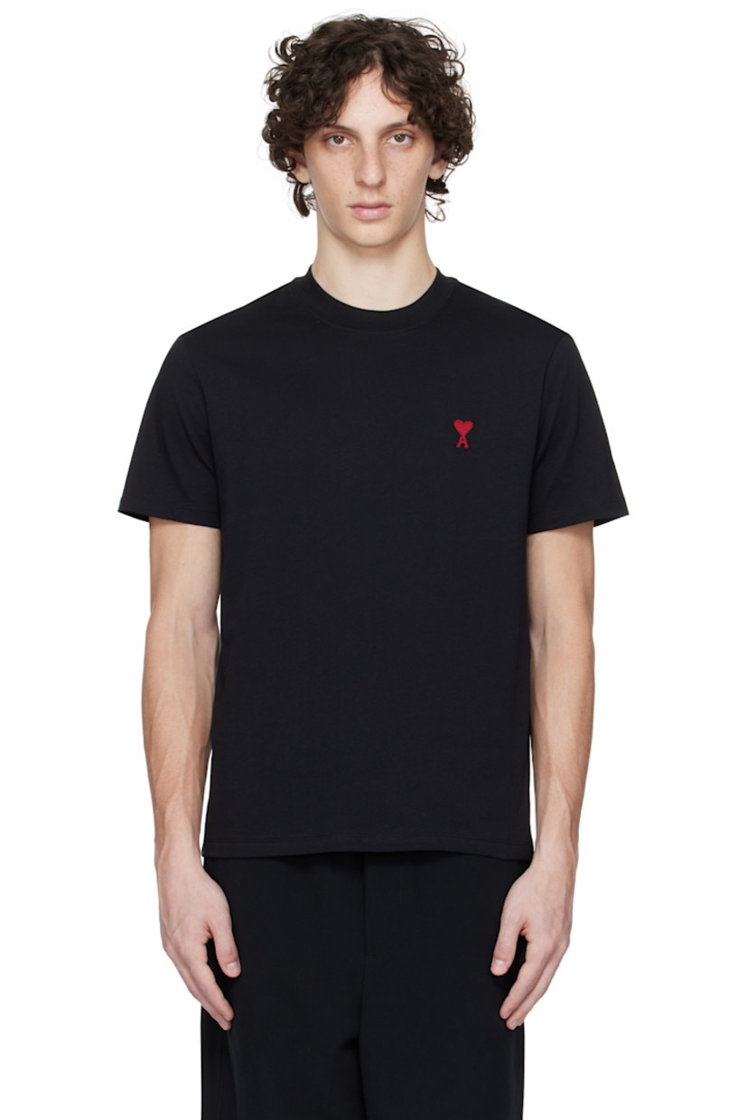 Organic cotton jersey T-shirt.

· Rib-knit crewneck
· Logo embroidered at chest and back collar

Supplier color: Black