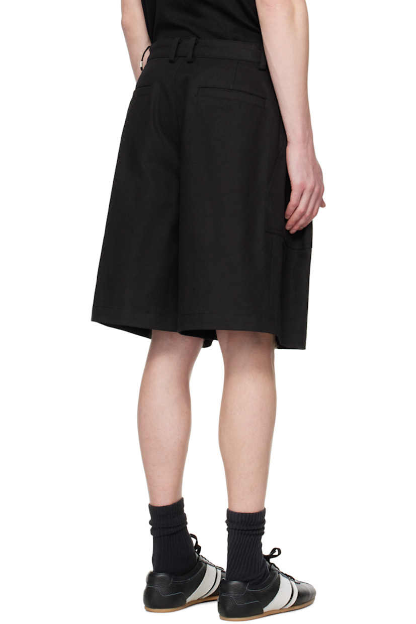 Cotton twill shorts. 

· Belt loops
· Adjustable cinch tabs at waistband
· Four-pocket styling
· Zip fly
· Logo hardware at back waistband

Available exclusively at SSENSE.

Supplier color: Bk