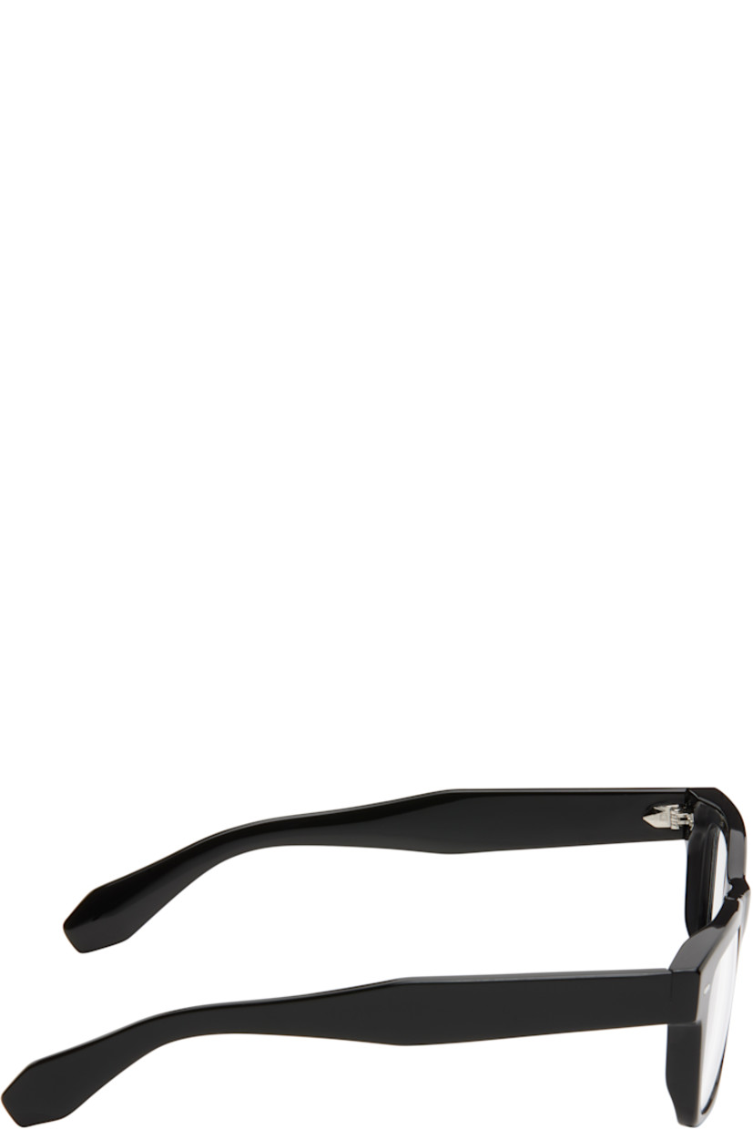 Handcrafted square acetate-frame optical glasses in black.

· Integrated nose pads
· Inset hardware at face
· Includes pouch
· Size: 53.19 145

Part of the 0nly collection.

Supplier color: Black