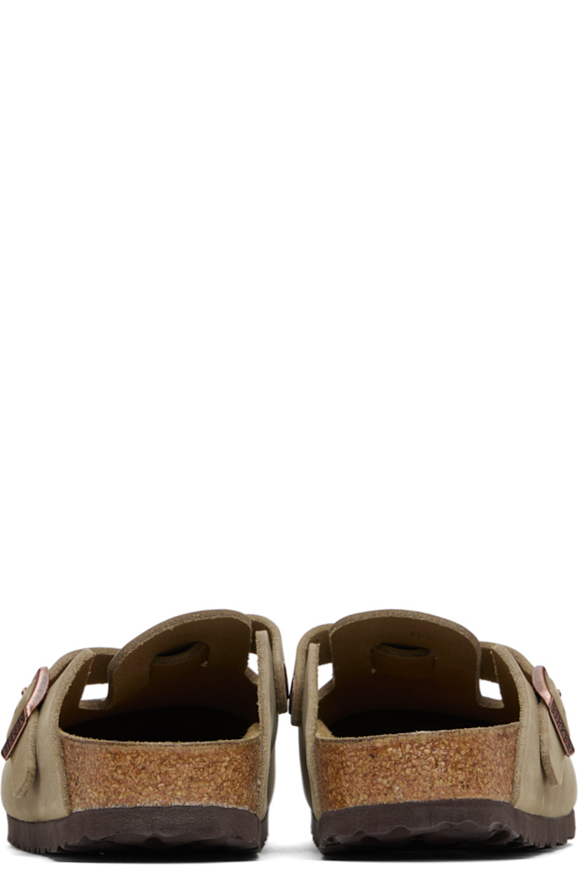 Oiled leather slip-on loafers in brown.

· Pin-buckle strap at vamp
· Logo embossed at inner side
· Logo printed at molded suede footbed
· Cork-latex midsole
· Treaded foam rubber sole
· Logo-engraved antiqued copper-tone hardware

Supplier color: Tobacco brown