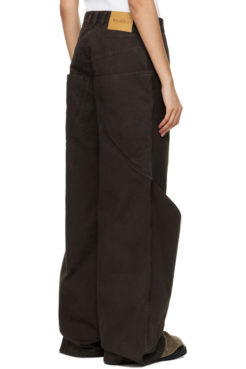 Non-stretch denim jeans. Subtle fading throughout.

· Belt loops
· Four-pocket styling
· Zip-fly
· Patch pocket at knees
· Leather logo patch at back waistband
· Darts at back waistband
· Logo embroidered at back pocket
· Logo-engraved antiqued silver-tone hardware

Supplier color: Brown
