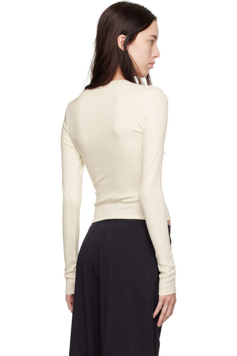 Breathable ribbed stretch cotton jersey T-shirt. Crewneck.

Supplier color: Marble